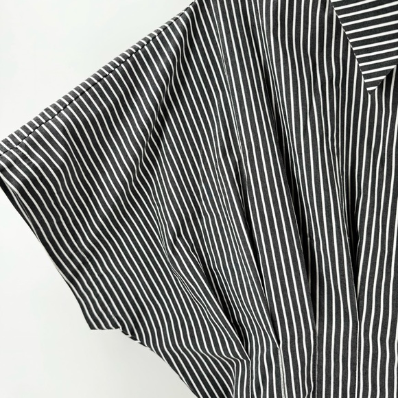 The Tobie button front pleated Mini Shirt Dress by Exquise Sz M chic feminine - Picture 4 of 12